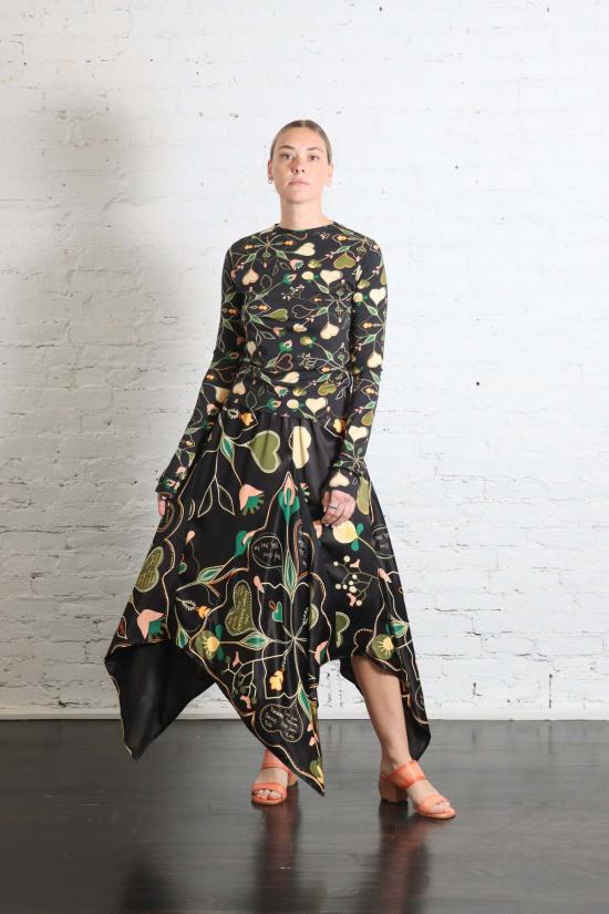  로데브예 미디 스커트 로데비에르 에디스 스커트 블랙 - RODEBJER