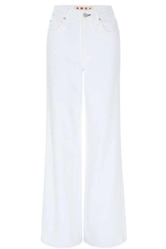  아모 데님 데님 팬츠 프리다 하이라이즈 와이드 레그 진 - AMO DENIM