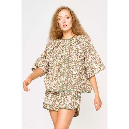  머스 블라우스 미르스 서머셋 탑 핑크 카우리 - MIRTH