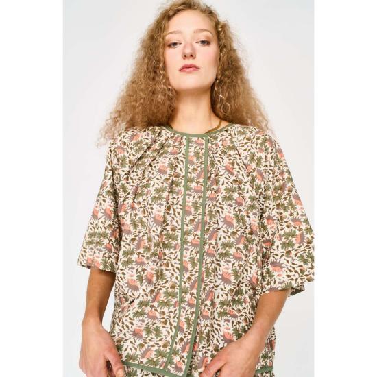  머스 블라우스 미르스 서머셋 탑 핑크 카우리 - MIRTH