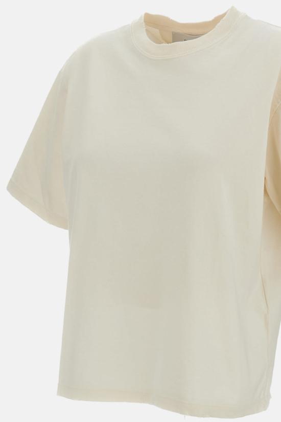  골든구스 반팔 티셔츠 골든 구스 박시 티셔츠 크림 화이트 - GOLDEN GOOSE