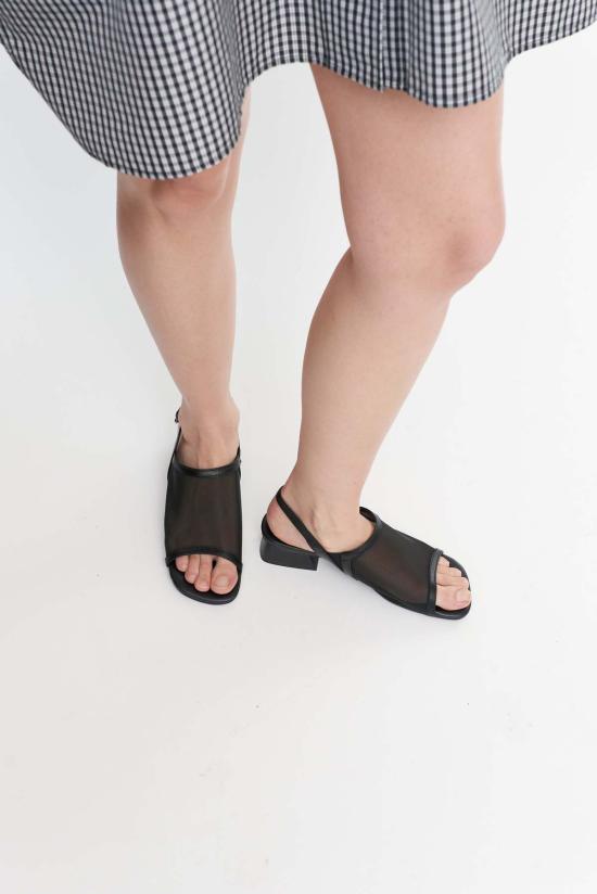  ALL BLACK 힐/펌프스 올 블랙 시스루 뷰티 슈즈 - OTHER BRANDS