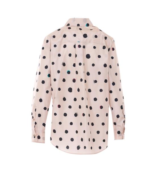  펜디 블라우스 도트 프린트 셔츠 화이트 - FENDI