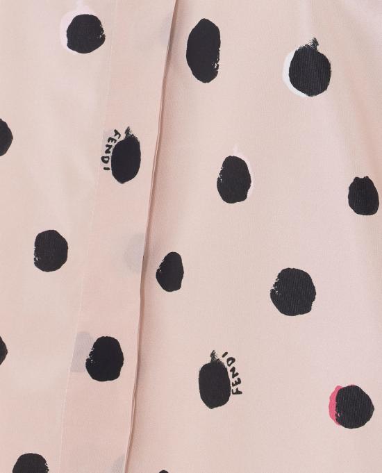  펜디 블라우스 도트 프린트 셔츠 화이트 - FENDI