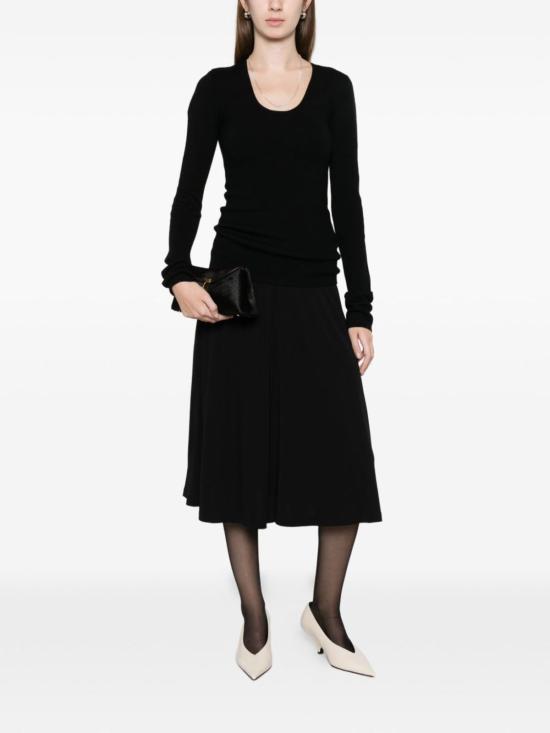  토템 미디 스커트 플루이드  블랙 - TOTEME