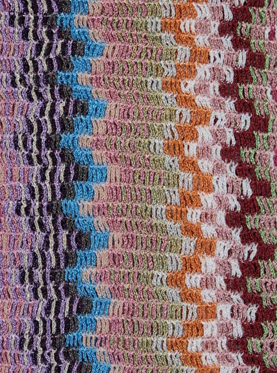  미소니 머플러/스카프 미쏘니 지그재그 모티브 비스코스 혼방 프린지 스카프 멀티컬러 - MISSONI