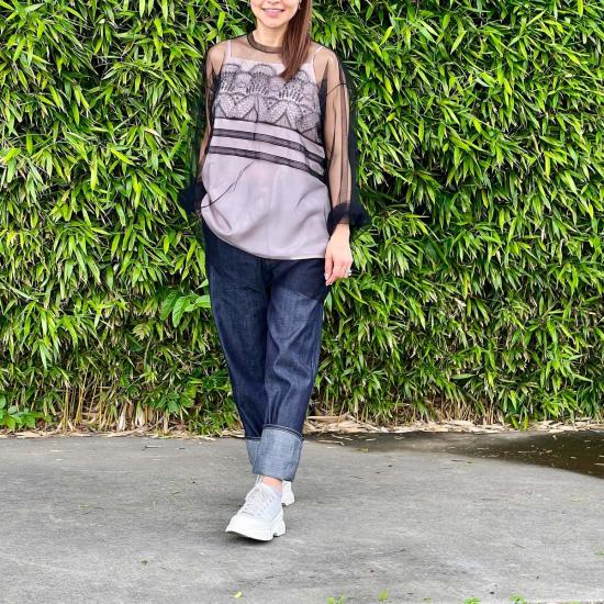  소피 드후레 블라우스 소피 드후어 보이스 나이스 탑 블랙