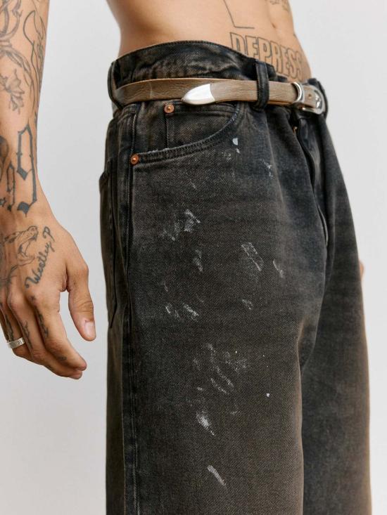  아워레가시 데님 숏팬츠 아워 레거시 카프리컷 쇼츠 네뷸라 워시 - OUR LEGACY