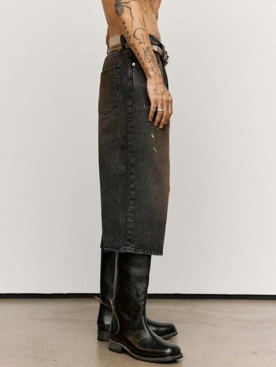  아워레가시 데님 숏팬츠 아워 레거시 카프리컷 쇼츠 네뷸라 워시 - OUR LEGACY