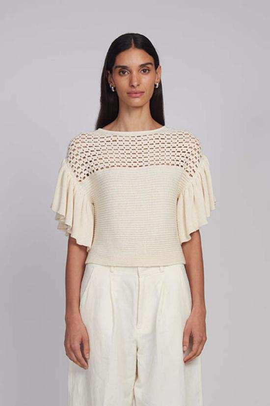  일레븐 식스 스웨터 스타라  크림