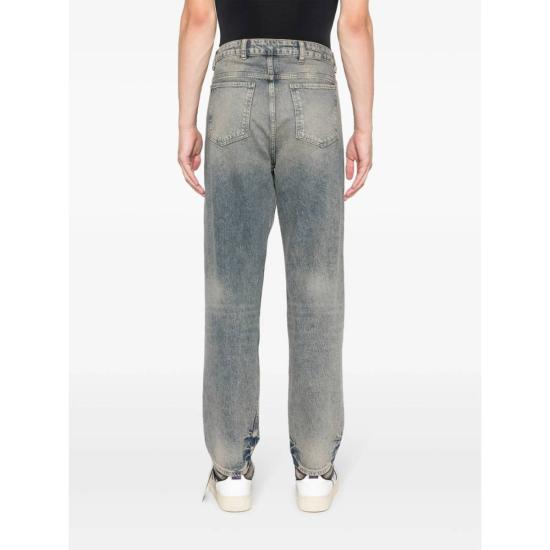  리프레젠트 데님 팬츠 청바지를 파란색으로 표현하세요 - REPRESENT