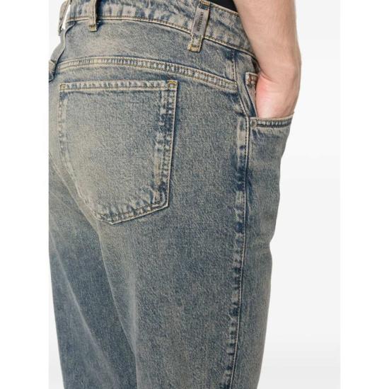  리프레젠트 데님 팬츠 청바지를 파란색으로 표현하세요 - REPRESENT