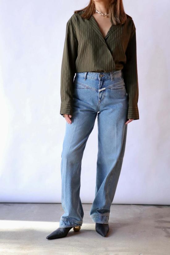  클로즈드 데님 팬츠 리라 X 릴랙스드 진 미드 블루 - CLOSED