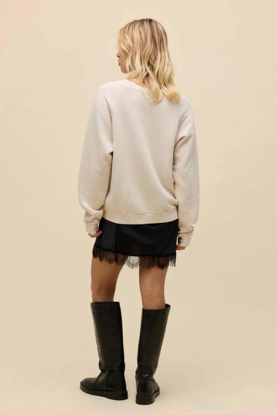  데이드리머 스웨터 엘튼 존 레인보우 피아노 빈티지 래글런 스웨트셔츠 더티 화이트 - DAYDREAMER