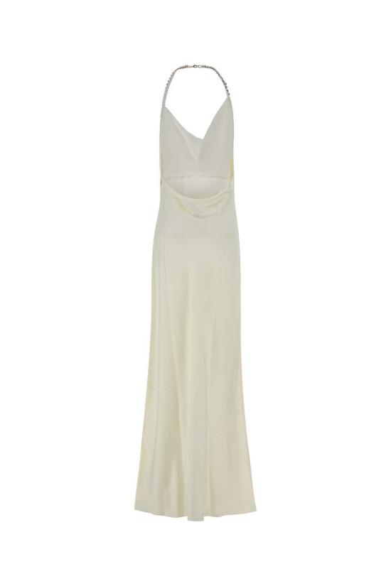 스텔라 맥카트니 롱 원피스 스텔라 매카트니 아이보리 새틴 롱 드레스 크림 - STELLA MCCARTNEY