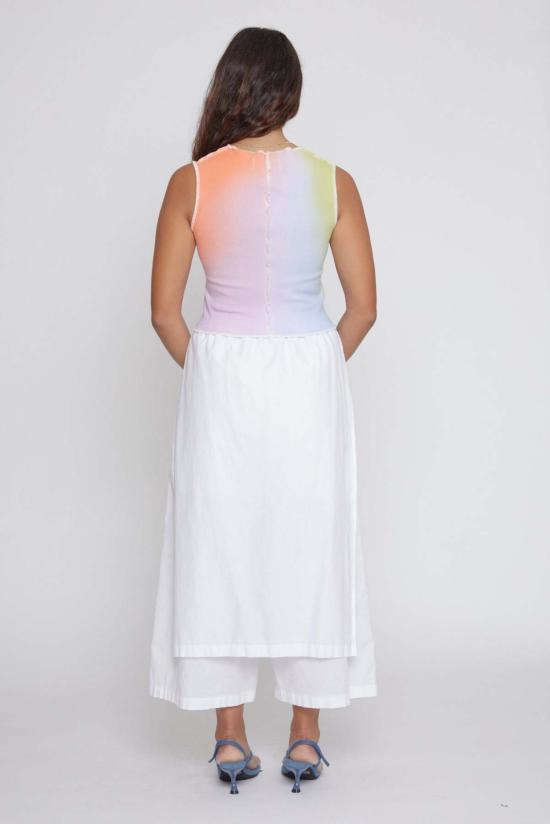  메종 마르코시안 민소매 티셔츠 선번 그라디언트 메리디안 탱크탑 - MAISON MARKOSIAN