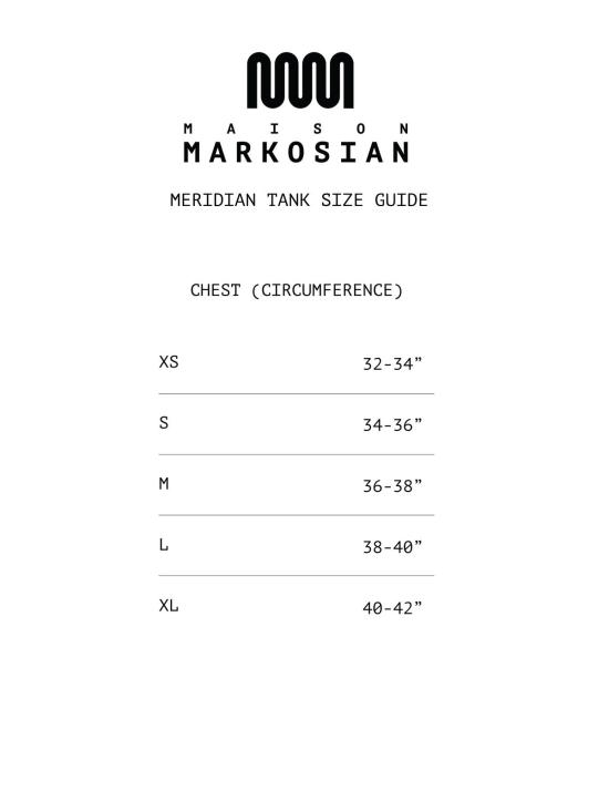  메종 마르코시안 민소매 티셔츠 선번 그라디언트 메리디안 탱크탑 - MAISON MARKOSIAN
