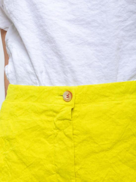  에이치플러스 하노 베셀 팬츠 H+ 한노 웨셀 폴렛 개버딘  라임 - H+ HANNOH WESSEL