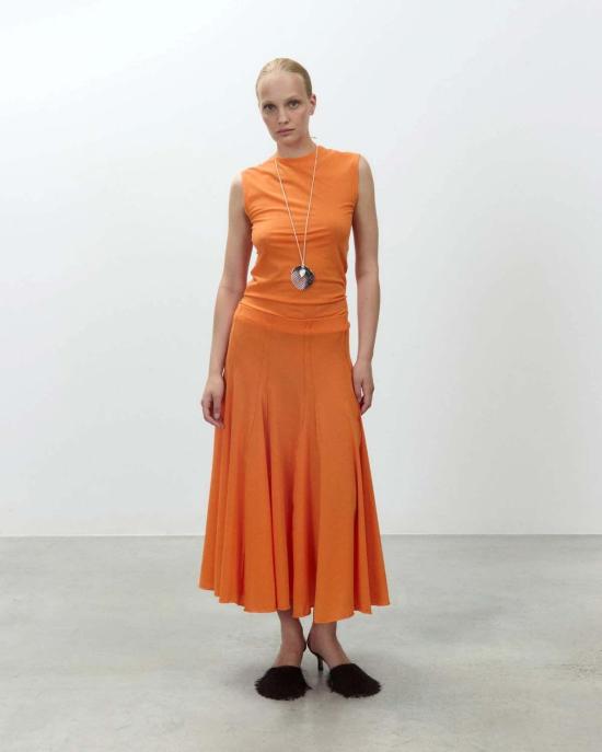  알리지 미디 스커트 알리시 파인 저지 고데 스커트