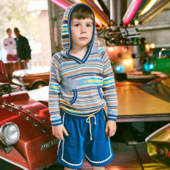  [키즈] Misha & Puff 풀오버 미샤 & 퍼프 도브 태피스트리 키즈 후드티 (도브 태피스트리)