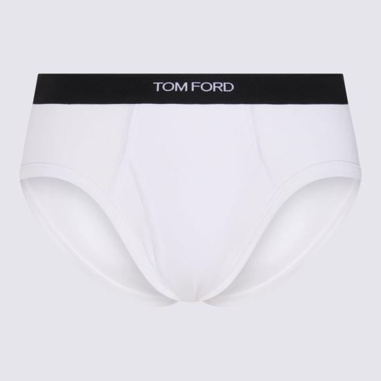  톰포드 팬티 톰 포드 블랙 앤 화이트 코튼 슬립  블랙/화이트 - TOMFORD