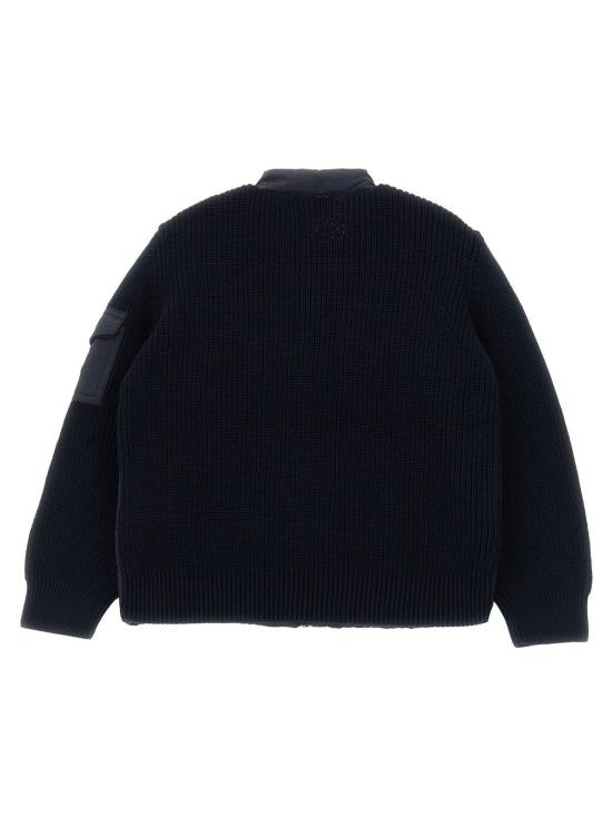  [키즈] 몽클레어 풀오버 키즈 패딩 가디건 블루 - MONCLER