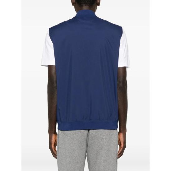  브루넬로 쿠치넬리 베스트 Brunello Cucinelli 스웨터 조끼 블루 - BRUNELLO CUCINELLI