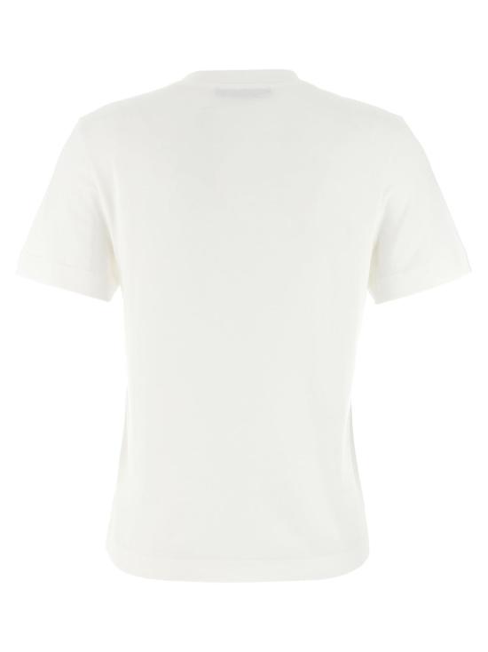  자크뮈스 반팔 티셔츠 르 티셔츠 그로스 그레인 티셔츠 화이트 - JACQUEMUS