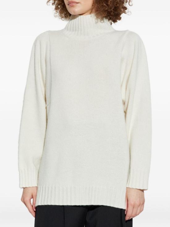  막스마라 스웨터 캐시미어 터틀넥  화이트 - MAX MARA