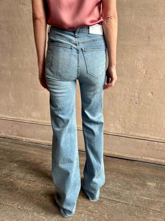  베로니카비어드 데님 팬츠 베로니카 비어드 크로스비 하이라이즈 와이드 레그 진 - VERONICA BEARD