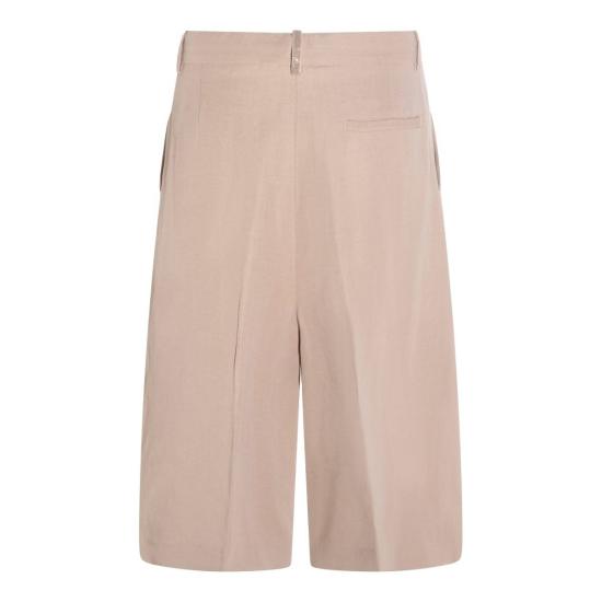  파비아나 필리피 숏팬츠 Fabiana Filippi 비스코스 반바지 베이지 - FABIANA FILIPPI