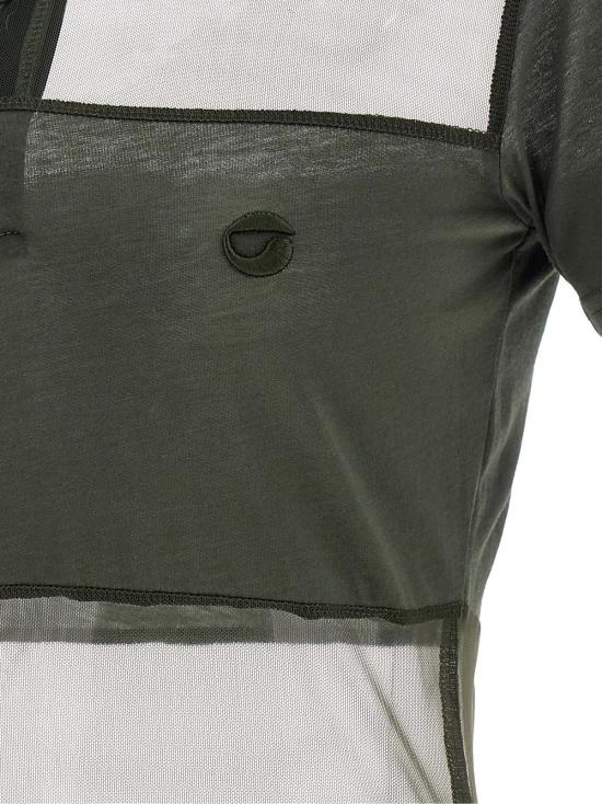  코페르니 반팔 티셔츠 시스루 스트라이프 폴로 셔츠 탑 그린 - COPERNI