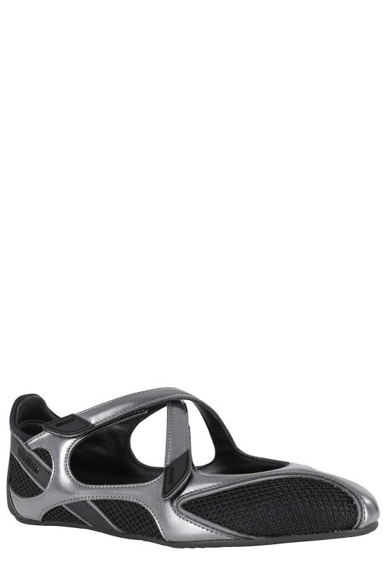  디 아티코 플랫 슈즈 아티코 플로어01 발레리나 플랫 블랙 - THE ATTICO