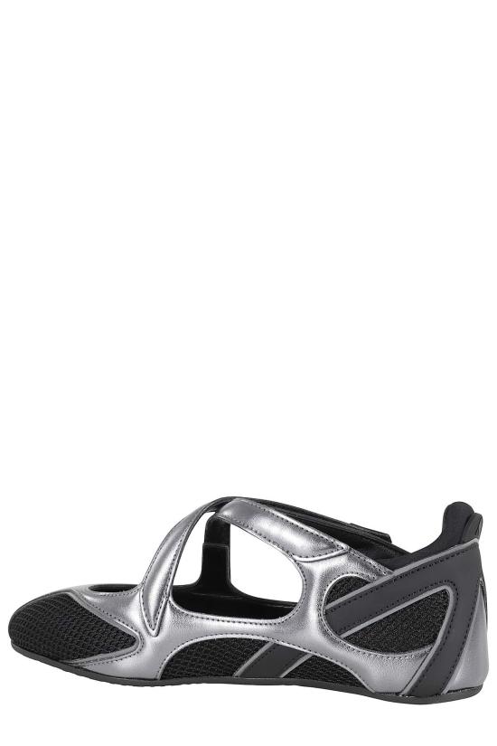  디 아티코 플랫 슈즈 아티코 플로어01 발레리나 플랫 블랙 - THE ATTICO