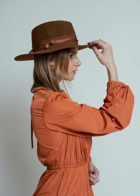  오디 롱 원피스 오데 파파야 듀체스 드레스