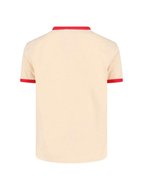  발렌티노 가라바니 반팔 티셔츠 발렌티노 리드 마이 립스 티 크림 - VALENTINO GARAVANI