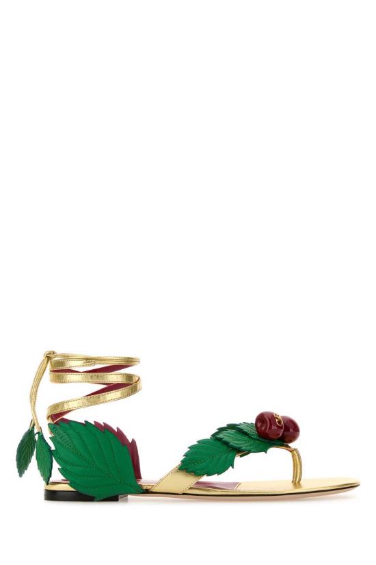  발렌티노 가라바니 샌들 체리픽 텅 샌들 멀티컬러