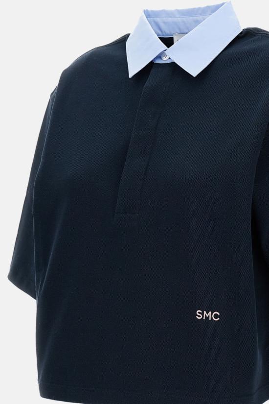  스텔라 맥카트니 반팔 티셔츠 스텔라 매카트니 피케 폴로 크롭 티셔츠 블루 - STELLA MCCARTNEY