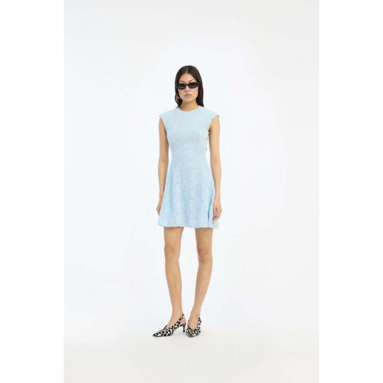  로테이트 바이 크리스텐슨 숏 원피스 로테 비르거 크리스텐센 메쉬 미니 드레스 플레인 에어 - ROTATE BY BIRGERCHRISTENSEN