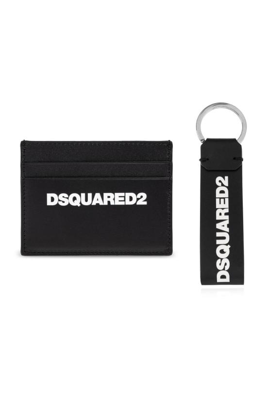  디스퀘어드2 키링 Dsquared2 선물 세트: 카드 지갑 & 키체인
