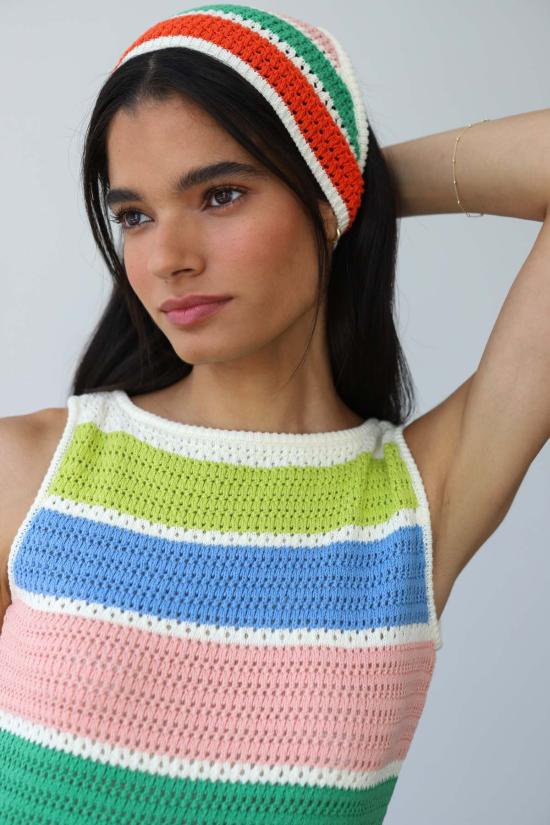  Callahan Knitwear 숏 원피스 캘러핸 니트웨어 펄라 크로셰 미니 드레스 - OTHER BRANDS