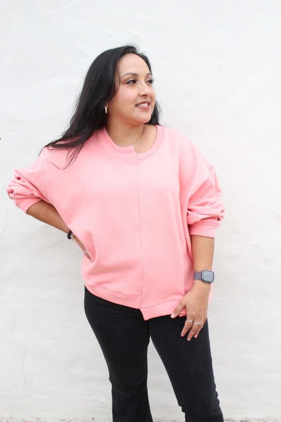  에스비제이 오스틴 스웨터 Sbj 오스틴 핸드다이드 비즈 스웨트셔츠 - SBJ AUSTIN