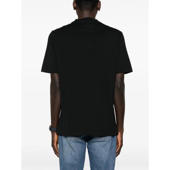  브루넬로 쿠치넬리 반팔 티셔츠 Brunello Cucinelli 티셔츠 블랙 - BRUNELLO CUCINELLI