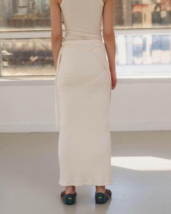  베이스레인지 롱 스커트 Baserange Brig 오가닉 코튼 - BASERANGE