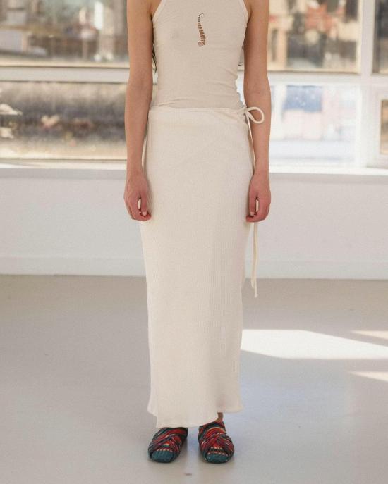  베이스레인지 롱 스커트 Baserange Brig 오가닉 코튼 - BASERANGE