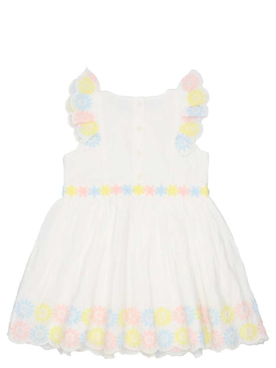  [키즈] 스텔라 맥카트니 원피스 스텔라 매카트니 아동용 자수 러플 드레스 (화이트) - STELLA MCCARTNEY