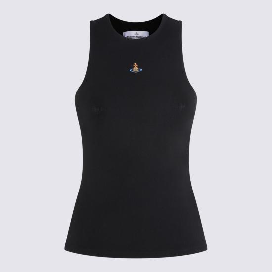  비비안웨스트우드 민소매 티셔츠 비비안 웨스트우드 코튼 탱크탑 블랙