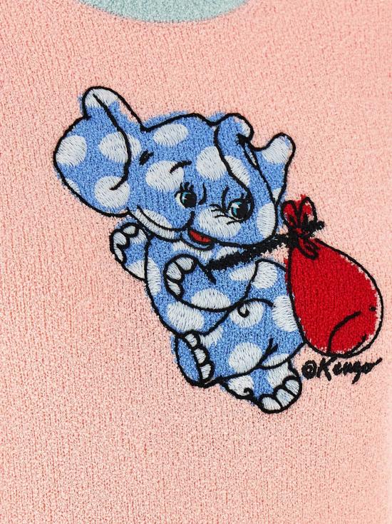  겐조 반팔 티셔츠 만화 탑 핑크 - KENZO