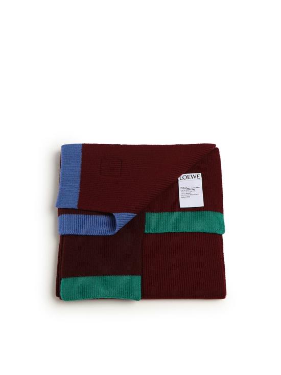  로에베 머플러/스카프 비대칭 울 스카프 - LOEWE