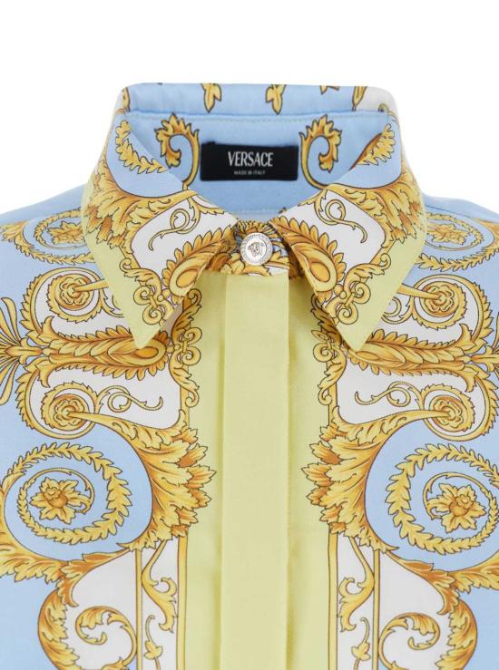  베르사체 블라우스 바로크 프린트 실크 셔츠 멀티컬러 - VERSACE